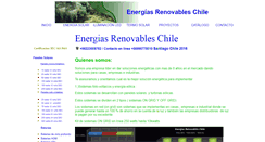 Desktop Screenshot of energiasrenovable.cl